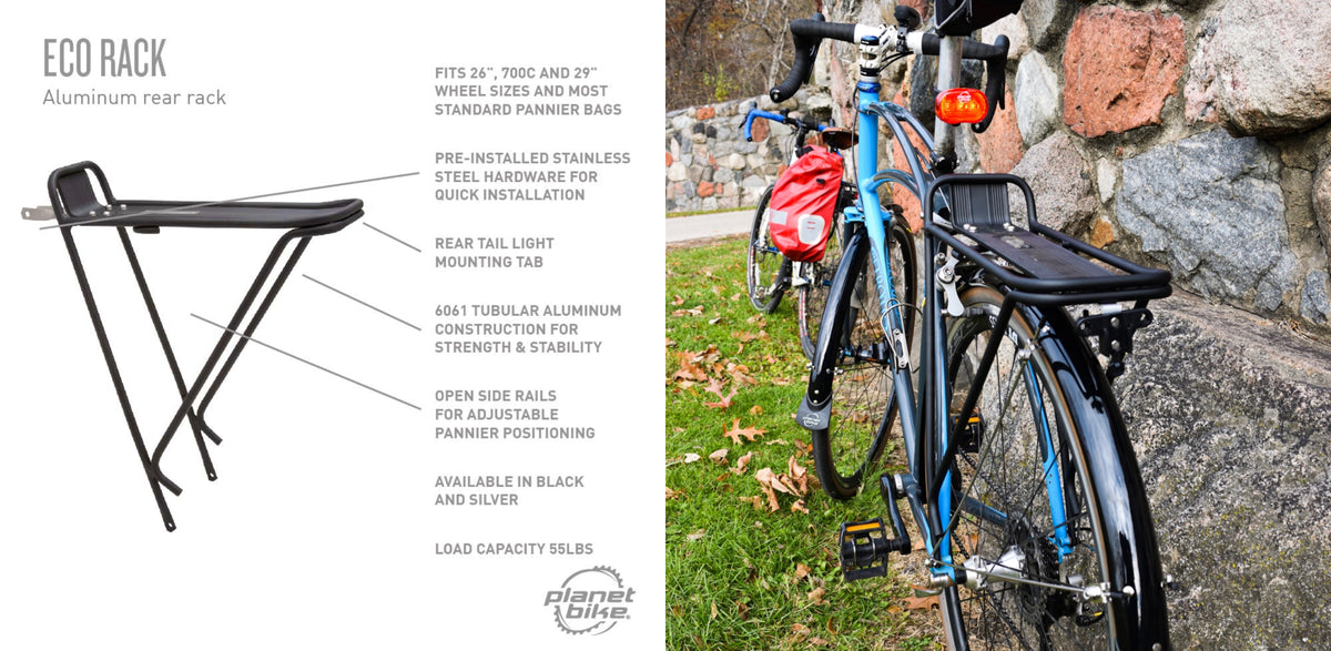 Rear bike rack mounting hardware sales