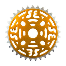 Load image into Gallery viewer, SE Racing One Piece Alloy Spider Chainring 33T Gold -Live4Bikes