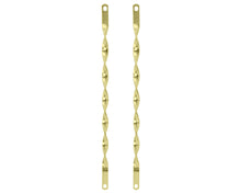 Load image into Gallery viewer, 26 Flat Twisted Gold Fork Bars -Live4Bikes