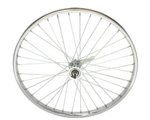 Load image into Gallery viewer, 26 X 2.125 STEEL COASTER WHEEL 36 SPOKE 12G UCP 3/8 AXLE SINGLE WALL CHROME Live 4 Bikes 292981
