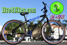 Load image into Gallery viewer, BMX Bike Black / Blue 26in Aluminum  -Live4Bikes