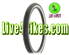 Load image into Gallery viewer, City 26 in White Wall Beach Cruiser Tire 26x2.125 Smooth slick Tire - Live 4 Bikes