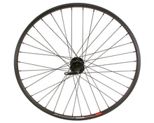 Load image into Gallery viewer, 27.5 ALLOY FRONT 6/BOLT DISK WHEEL 36 SPOKE 14GBLACK 3/8 Q.R/AXLE DOUBLE WALL BLACK | Live 4 Bikes