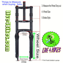 Load image into Gallery viewer, 20" Lowrider Spring Bent Chrome Fork 1 in -Live4Bikes