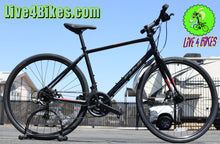 Load image into Gallery viewer, Fuji Absolute 1.9 Black Hybrid Commuter Bikes w/ Disc brakes Aluminum - Live4Bikes