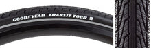 Load image into Gallery viewer, Goodyear Transit Tour 700 x 40 Bicycle Tire with Reflective Strip -Live4Bikes