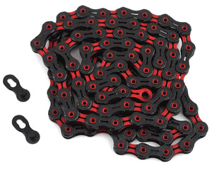 KMC DLC 11 Speed 1/2"x11/128 Bicycle Chain Red Road - Mountain - Live 4 Bikes