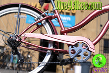 Load image into Gallery viewer, Rose Gold Women Beach Cruiser 7 speed Rover 7sp  -Live4bikes