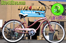 Load image into Gallery viewer, Rose Gold Women Beach Cruiser 7 speed Rover 7sp  -Live4bikes