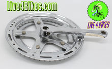 Load image into Gallery viewer, Steel 3-Piece Crankset Cotter Cranks ( for Vintage 10 speed Road bikes ) -Live4Bikes