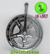 Load image into Gallery viewer, Steel 3-Piece Crankset Cotter Cranks ( for Vintage 10 speed Road bikes ) -Live4Bikes