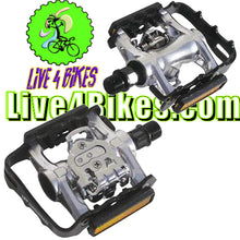 Load image into Gallery viewer, SPD double sided Pedals 9/16 SPD/Regular Alloy - Live 4 bikes