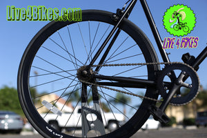 Black Fixie Single speed bike bicycle - Live 4 Bikes
