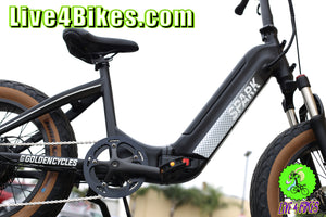 Golden Cycles Spark 20in Folding Fat Tire Electric Bike 500w 48v - Live 4 Bikes