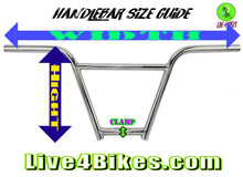 Load image into Gallery viewer, 4 Piece 8.75 &quot; Chromoly BMX handlebar Gold  2 Wheel Gang - Live 4 Bikes