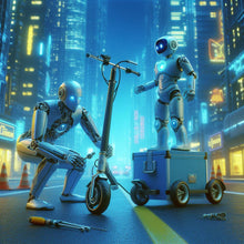 Load image into Gallery viewer, Electric Scooter Flat tire Repair - Scooter tube install - Solid tire installation