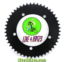 Load image into Gallery viewer, 48t Chainring Sprocket 1/2x1/8 130BCD 5 bolt Single speed Black  - Live 4 bikes
