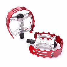 Load image into Gallery viewer, Bear claw Trap Pedals 9/16 Red For BMX Bikes - Live 4 Bikes