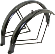 Load image into Gallery viewer, Beach Cruiser Classic Standard 26in Balloon Fender Set Black  - Live4Bikes