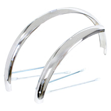 Load image into Gallery viewer, 20 " Chrome Beach Cruiser 20in  20x 2.125 Steel Bicycle Fenders Mudguard - Live 4 Bikes