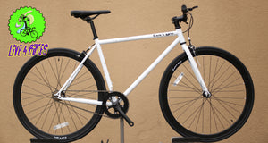 Fixie Single speed bicycle Bike White - Live4Bikes