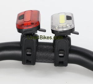 Bicycle Light Safety  Lights Handlebar Front + Rear - Live4bikes