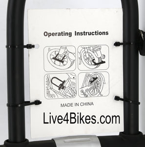 Bicycle U-Lock - Innovative Enforcer U-Lock Bicycle anti-theft Lock  -Live4Bikes