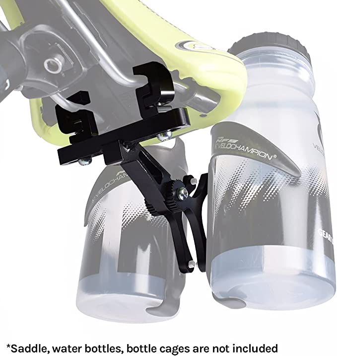 RockBros Bike Double Water Bottle Holder Extension Bracket Saddle