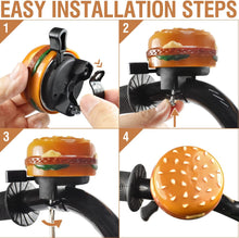 Load image into Gallery viewer, Hamburger bicycle Bell Safety Stylish Bell - Live 4 Bikes