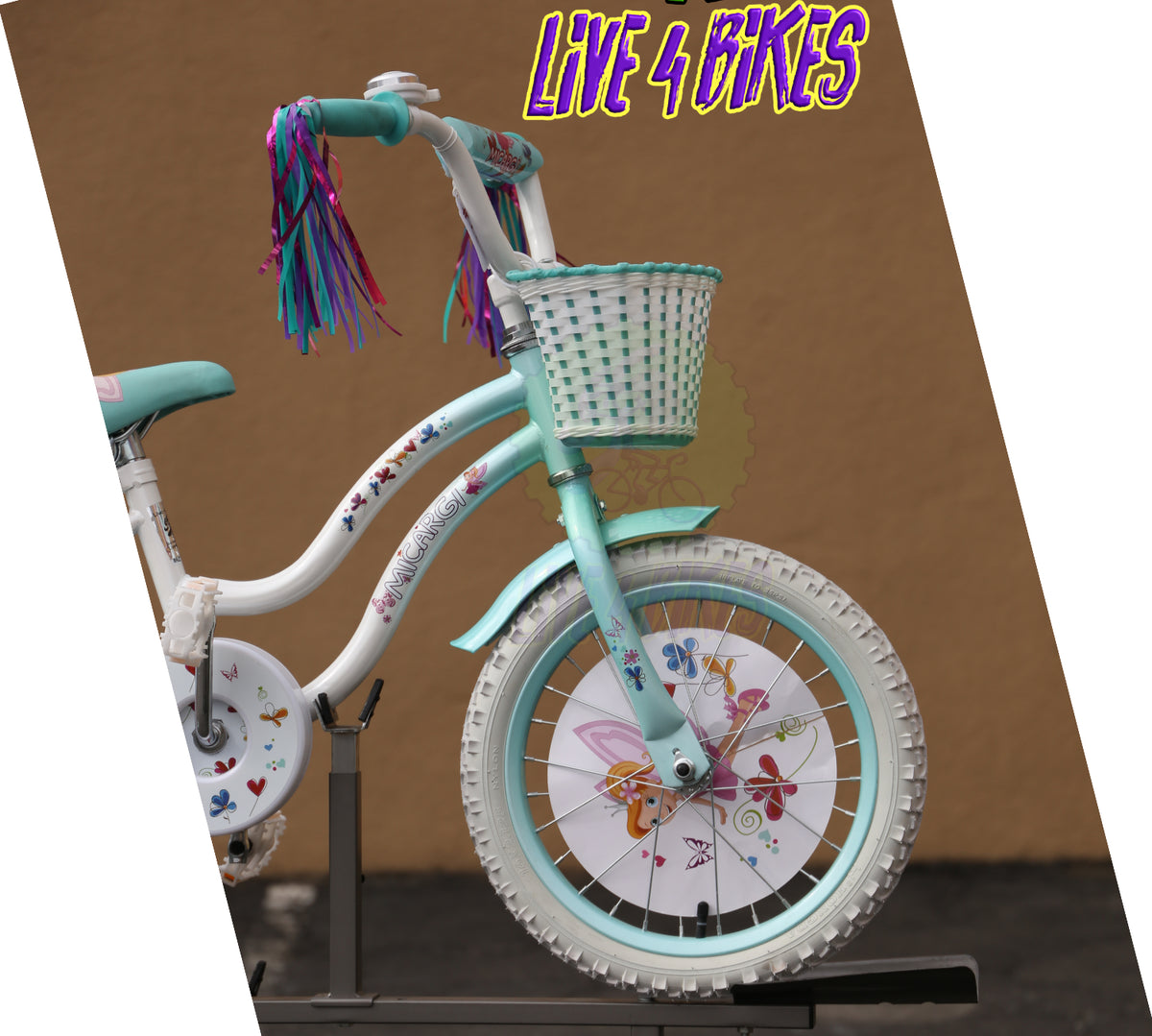 Micargi Ellie 16 Kids Girls bike with Training wheels Beginner