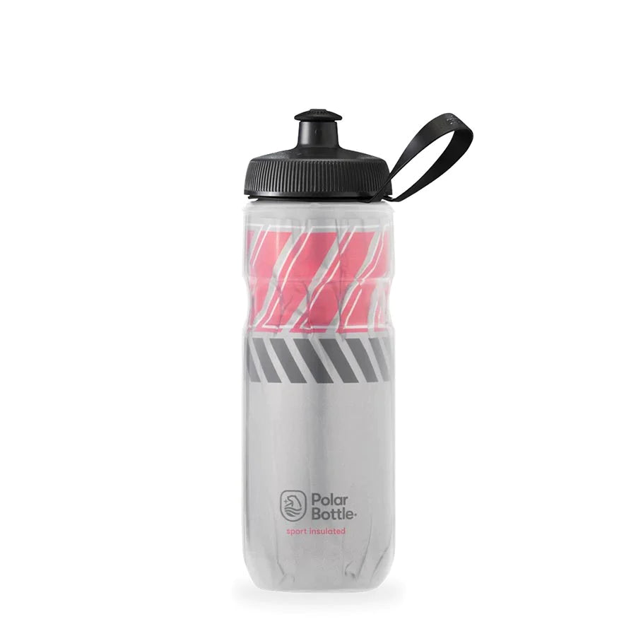 Polar Sport 24oz Insulated Contender Water Bottle - Charcoal/Silver