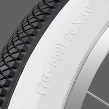 Load image into Gallery viewer, Micargi TR-WD-W1111 26x3.0 inches White Wall Tire