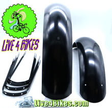 Load image into Gallery viewer, 26x4.0 Fat Bike Classic Fender Set Black