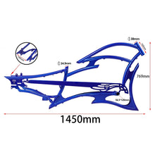 Load image into Gallery viewer, Micargi FM-RAIDER 7 SPEED Stretch Beach Cruiser Bike Frame