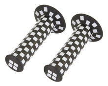 Load image into Gallery viewer, Checker Grips 7/8 long 124mm 800 Black White.