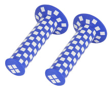 Load image into Gallery viewer, Checker Grips 7/8 long 124mm 800 Blue White.