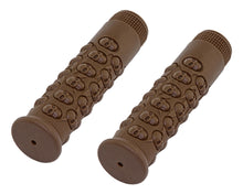 Load image into Gallery viewer, Skull Grips 7/8 long 116mm Kraton Rubber Brown.