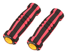 Load image into Gallery viewer, Foam Grips 7/8 long 127mm Black/Red.