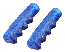 Load image into Gallery viewer, Lowrider Grips 7/8 long 115mm Sparkle/Blue.