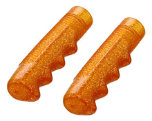 Load image into Gallery viewer, Lowrider Grips 7/8 long 115mm Sparkle/Orange.