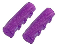 Load image into Gallery viewer, Grips 7/8 long 116mm Kraton Rubber 0214 Sparkle/Purple.