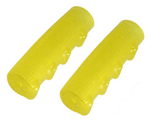Load image into Gallery viewer, Grips 7/8 long 116mm Kraton Rubber 0214 Sparkle/Yellow.