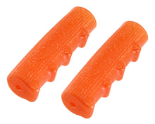 Load image into Gallery viewer, Grips 7/8 long 116mm Kraton Rubber 0214 Sparkle/Orange.