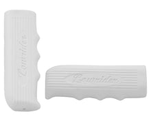 Load image into Gallery viewer, Lowrider Custom Grips 7/8 long 116mm Kraton Rubber W/Logo White.