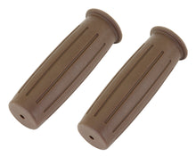 Load image into Gallery viewer, Vintage Lowrider Grips 7/8 long 116mm Kraton Rubber 602 Brown.