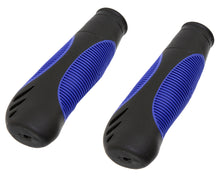 Load image into Gallery viewer, Grips 7/8 long 135mm Kraton Rubber 3723G Black/Blue.