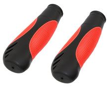 Load image into Gallery viewer, Grips 7/8 long 135mm Kraton Rubber 3723G Black/Red.