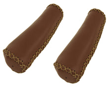 Load image into Gallery viewer, Grips 7/8 long 135mm Artificial Leather 1164C Brown.
