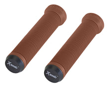 Load image into Gallery viewer, X-Tendo Grips 7/8 long 135mm W/Plug Brown.