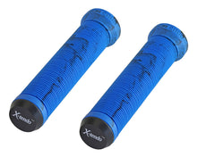 Load image into Gallery viewer, X-Tendo Grips 7/8 long 135mm W/Plug Blue/Black.